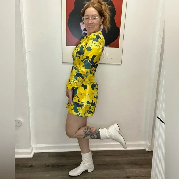 60’s Long Sleeve Mini Mod Dress - Picture 12 of 15